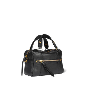 Jerome Dreyfuss Sac Lucky Bowling Mini Buffle Noir Brass