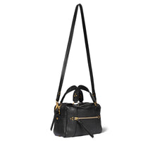 Charger l&#39;image dans la galerie, Jerome Dreyfuss Sac Lucky Bowling Mini Buffle Noir Brass