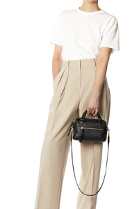 Jerome Dreyfuss Sac Lucky Bowling Mini Buffle Noir Brass
