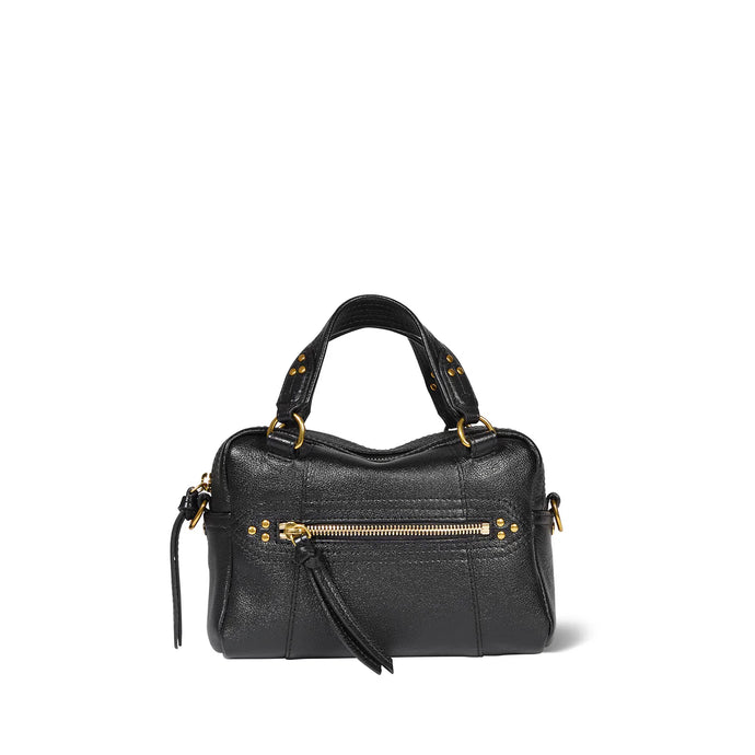 Jerome Dreyfuss Sac Lucky Bowling Mini Buffle Noir Brass