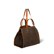 Charger l'image dans la galerie, Jerome Dreyfuss Sac Cabas Léon M Toile Chocolat