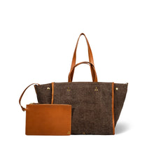 Charger l'image dans la galerie, Jerome Dreyfuss Sac Cabas Léon M Toile Chocolat