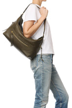 Charger l'image dans la galerie, Jerome Dreyfuss Sac Lucky Hobo L en Chèvre Kaki