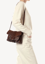 Charger l'image dans la galerie, Jerome Dreyfuss Sac Harry S Mouton Imprimé Croco Cigare