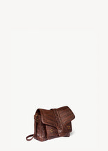 Charger l'image dans la galerie, Jerome Dreyfuss Sac Harry S Mouton Imprimé Croco Cigare
