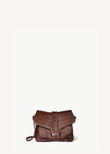 Charger l'image dans la galerie, Jerome Dreyfuss Sac Harry S Mouton Imprimé Croco Cigare