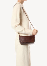 Charger l'image dans la galerie, Jerome Dreyfuss Sac Bobi S Mouton Imprimé Croco Cigare