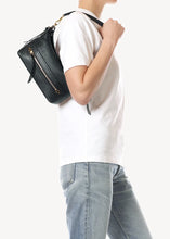 Charger l'image dans la galerie, Jerome Dreyfuss Sac Lucky Hobo S Buffle Noir Brass