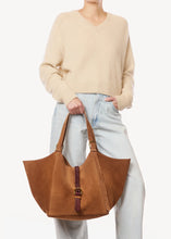 Charger l'image dans la galerie, Jerome Dreyfuss Sac Cabas Joseph M Croûte Velours Caramel