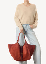 Charger l'image dans la galerie, Jerome Dreyfuss Sac Joseph M Croûte Velours Rouille