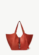 Charger l'image dans la galerie, Jerome Dreyfuss Sac Joseph M Croûte Velours Rouille