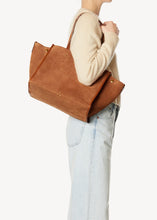 Charger l'image dans la galerie, Jerome Dreyfuss Sac Cabas Léon M Croûte Velours Caramel