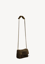 Charger l'image dans la galerie, Jerome Dreyfuss Sac Lulu S Croûte Velours Imprimé Léopard Kaki