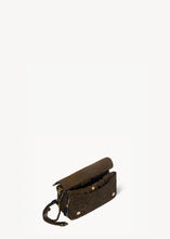 Charger l'image dans la galerie, Jerome Dreyfuss Sac Bobi Croûte Velours Imprimé Léopard Kaki