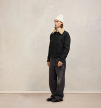 Charger l&#39;image dans la galerie, AMI Veste Blouson Court en Drap de Laine Heather grey