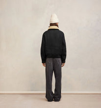 Charger l&#39;image dans la galerie, AMI Veste Blouson Court en Drap de Laine Heather grey