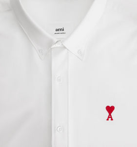 AMI Chemise Ami de coeur Oxford Blanc