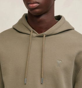 AMI Hoodie Ami de Coeur Tonal Taupe