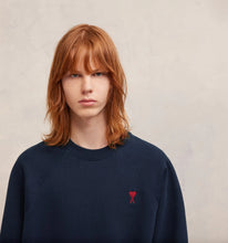 Charger l&#39;image dans la galerie, AMI Sweatshirt Ami de Coeur Boxy Bleu nuit