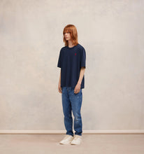 Charger l&#39;image dans la galerie, AMI T-shirt Ami de Coeur Boxy Bleu nuit