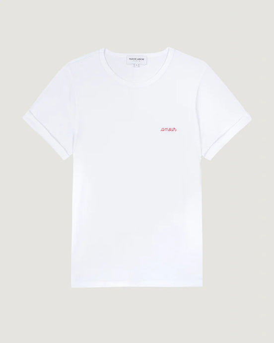 Maison Labiche T-shirt Amour White