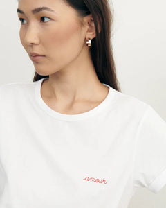 Maison Labiche T-shirt Amour White