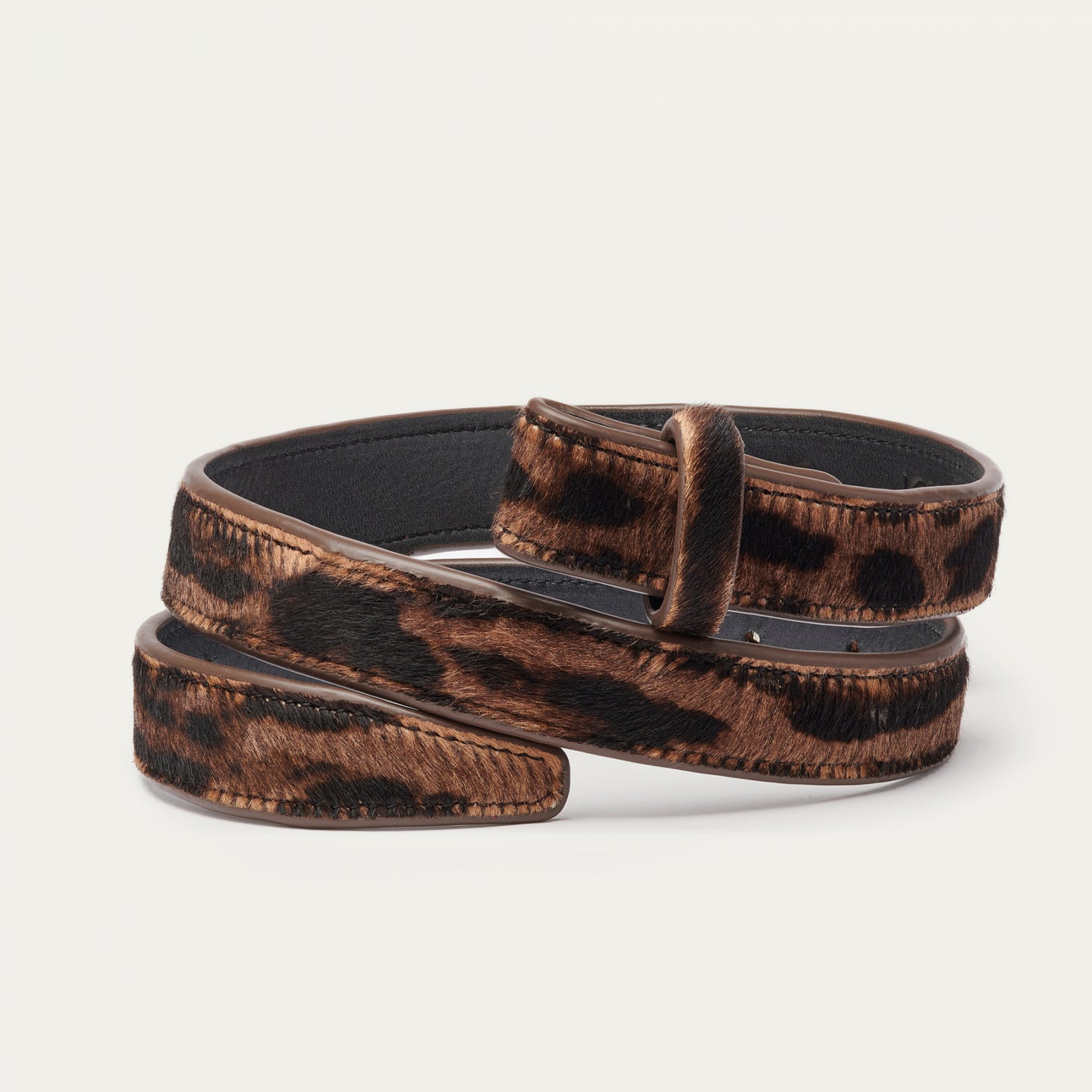 Claris Virot Ceinture Baby Cuir Ocelot
