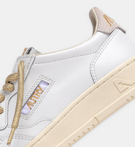 Autry Sneakers Medalist 01 Low Leather Lurex Gold SW01