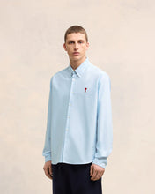 Charger l&#39;image dans la galerie, AMI Chemise Classique Ami de Coeur Oxford Bleu Ciel