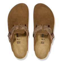Charger l&#39;image dans la galerie, Birkenstock Sandales Boston Braided Etroite Suede Mink