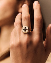 Charger l'image dans la galerie, Pascale Monvoisin Bague Bowie N2 Onyx Blanc