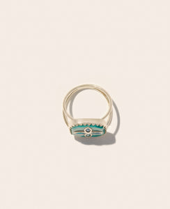 Pascale Monvoisin Bague Bowie N2 Turquoise