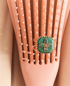 Pascale Monvoisin Bague Bowie N2 Turquoise