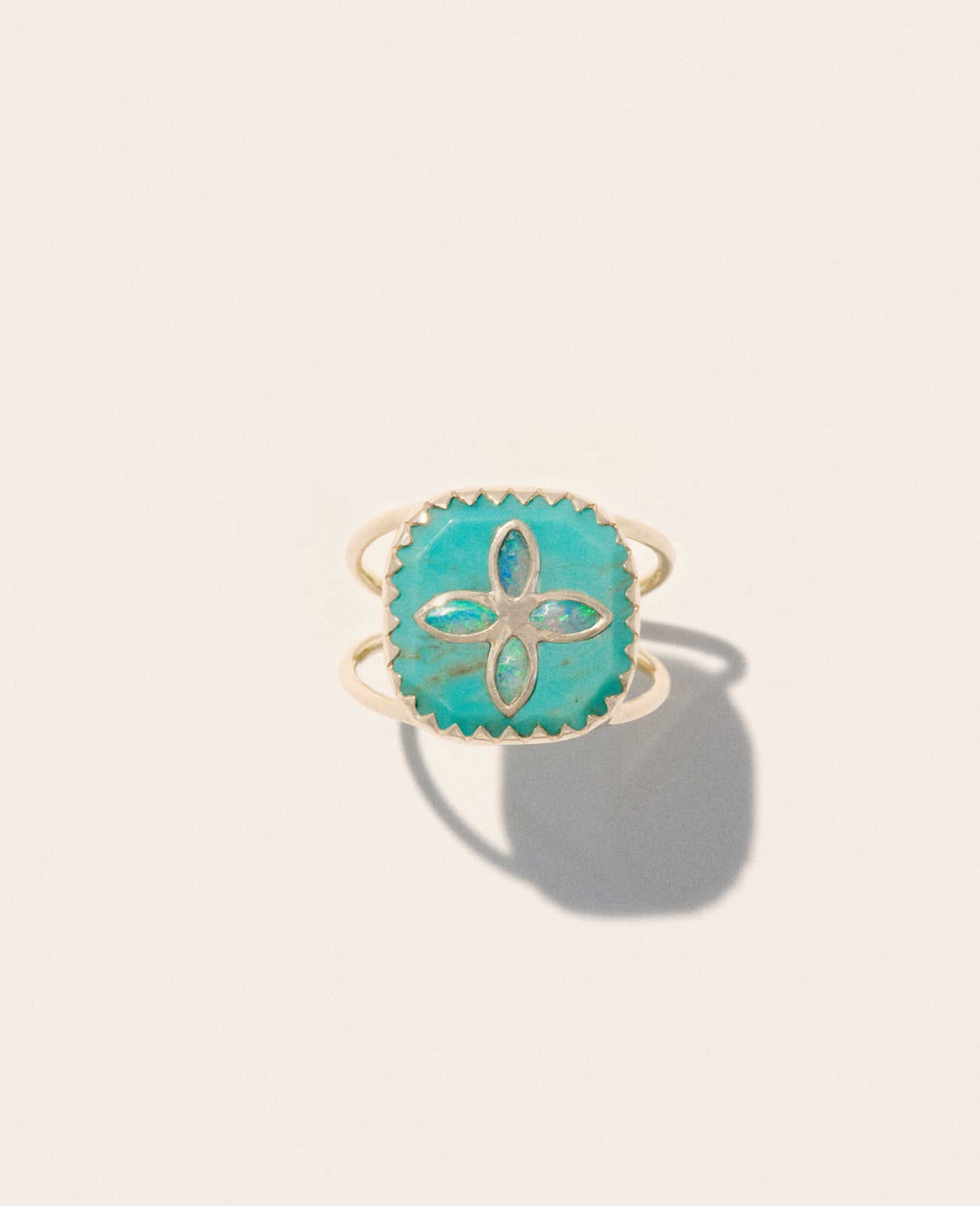 Pascale Monvoisin Bague Bowie N2 Turquoise