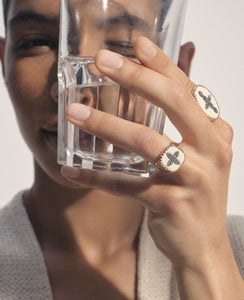 Pascale Monvoisin Bague Bowie N2 Diamant Blanc