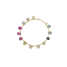 Charger l&#39;image dans la galerie, Mon Precieux Gem Bracelet Goutte en Saphir Multicolore