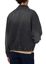 Charger l&#39;image dans la galerie, AMI Veste Denim Zippée Ami de Coeur Noir
