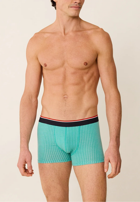 Le Slip Français Boxer Le Marius Caviar Lagon