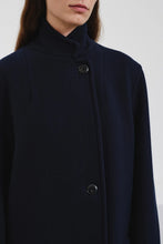 Charger l'image dans la galerie, Pomandère Manteau en Drap de Laine Bleu