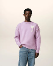 Charger l&#39;image dans la galerie, AMI Pull Ami de Coeur en Laine Lilas