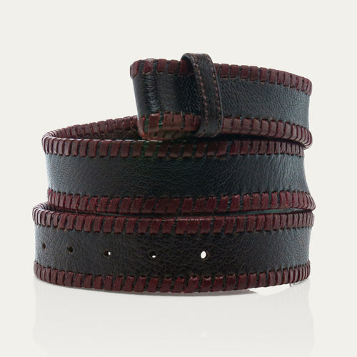 Claris Virot Ceinture Sans Boucle Veau Velours Sekhmet