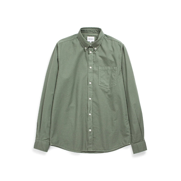 Norse Projects Chemise Anton Light twill Sage Green