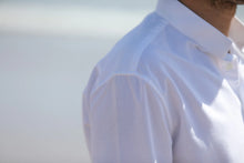 Charger l'image dans la galerie, Drapeau Noir Chemise Oxford Col Tailleur Blanc