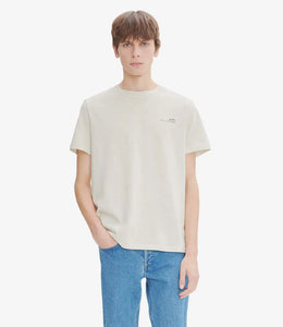 A.P.C. T-Shirt Standard Item GOTS Ecru Chiné