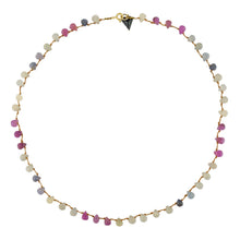 Charger l&#39;image dans la galerie, Mon Precieux Gem Collier Goutte en Saphir Multicolore