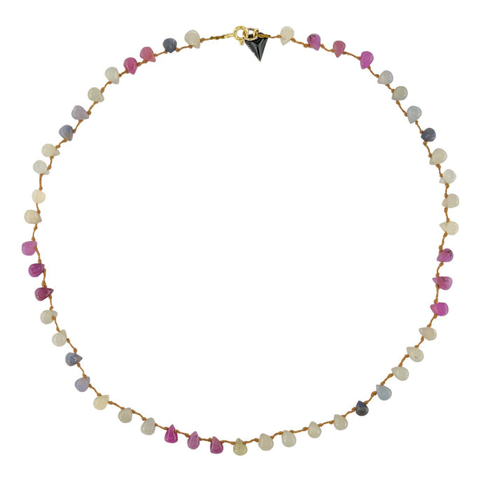 Mon Precieux Gem Collier Goutte en Saphir Multicolore