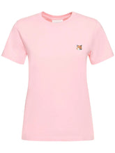 Charger l&#39;image dans la galerie, Maison Kitsuné T-shirt Fox head Patch Pink