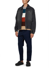 Charger l&#39;image dans la galerie, AMI Veste Denim Zippée Ami de Coeur Noir