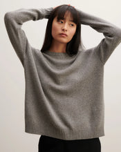 Charger l&#39;image dans la galerie, Eric Bompard Pull Ample en Cachemire Gris Meteorite