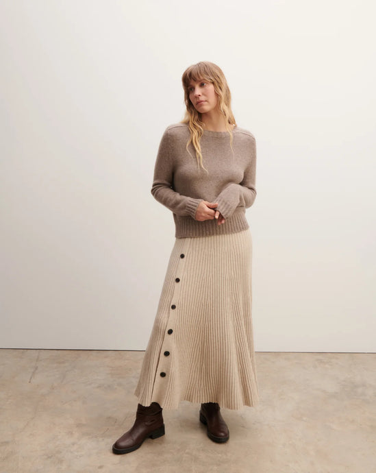 Eric Bompard Pull Manches Marteau en Cachemire Millet